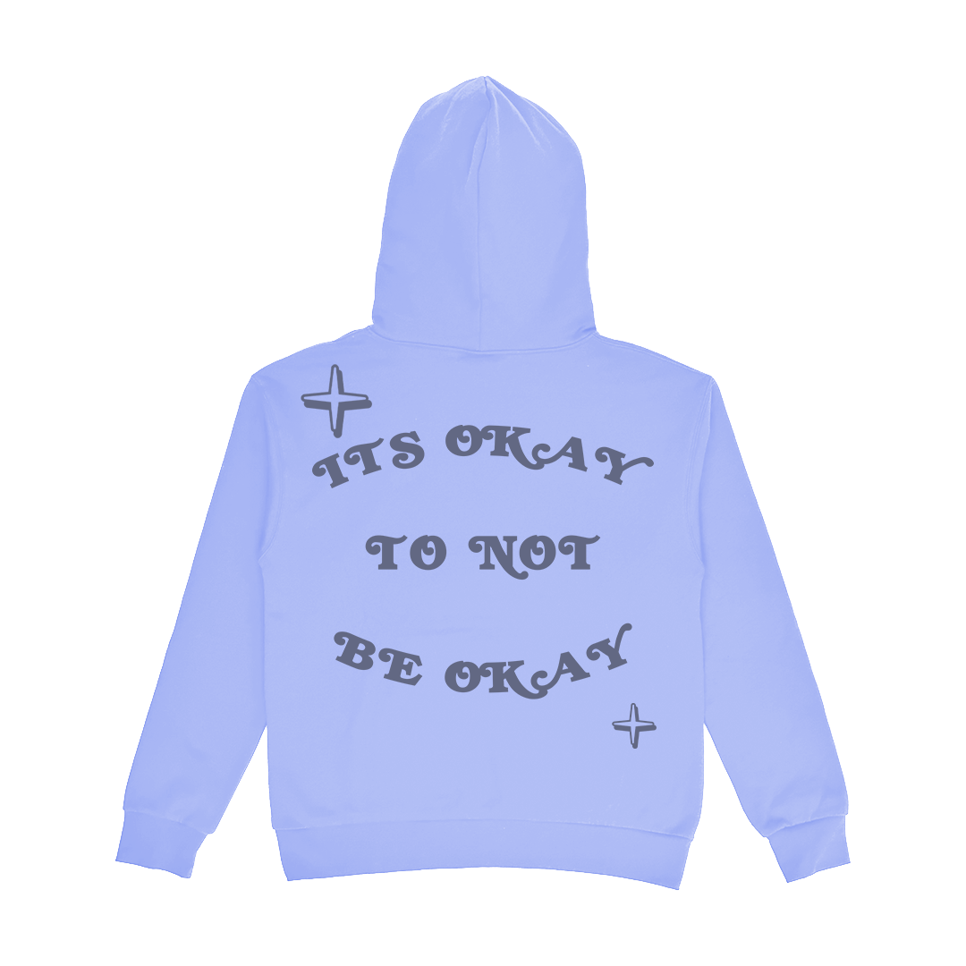 "Its Okay To Not Be Okay" Stars Hoodie (Violet)Purple