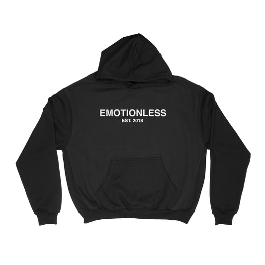 "IT'S OKAY TO NOT BE OKAY" Emotionless Hooded Sweatshirt Black