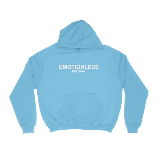 "IT'S OKAY TO NOT BE OKAY" Emotionless Hooded Sweatshirt Blue